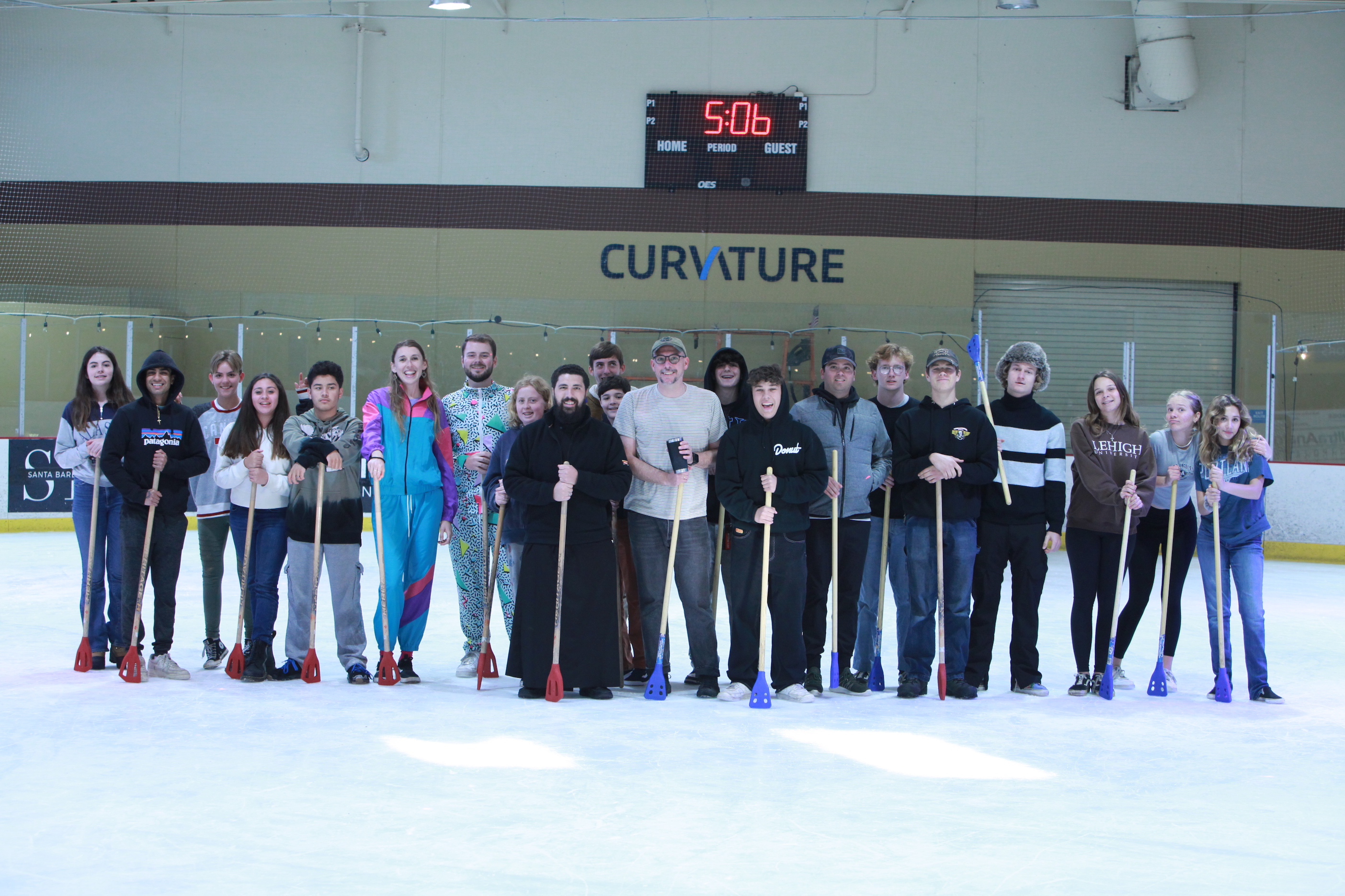 Broomball With Young Adults